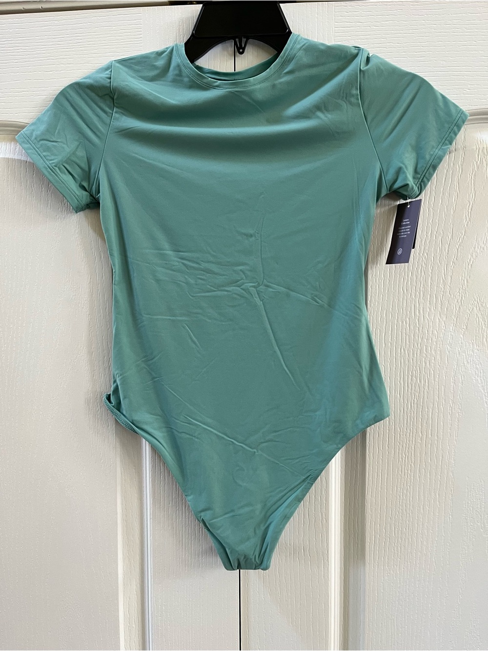 NWT Auden 4-Way Stretch Luxe Collection Short Sleeve Bodysuit Size Medium